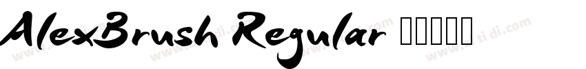 AlexBrush Regular 1字体转换